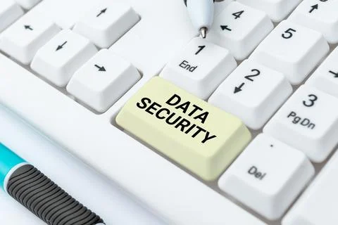 Handwriting text Data Security. Business showcase Confidentiality Disk Stock Photos