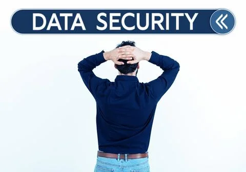 Handwriting text Data Security. Business idea Confidentiality Disk Encryption Stock Photos