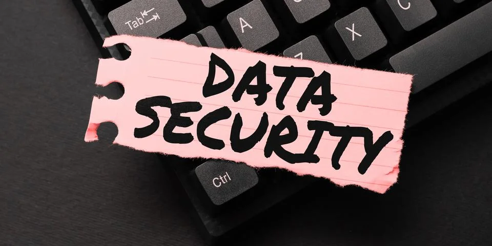 Handwriting text Data Security. Conceptual photo Confidentiality Disk Encryption Stock Photos