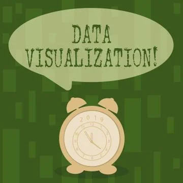 Handwriting text Data Visualization. Concept meaning representation of 스톡 일러스트