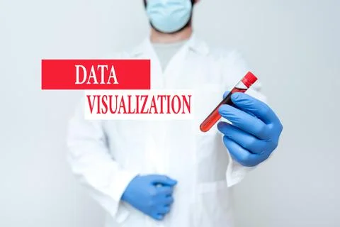 Handwriting text Data Visualization. Word Written on representation of Stock Photos