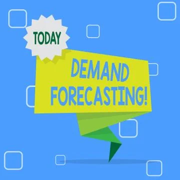 Handwriting text Deanalysisd Forecasting. Concept meaning predict customer Stock Illustration