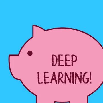 Handwriting text Deep Learning. Concept meaning the collection of algorithms Illustrazione stock