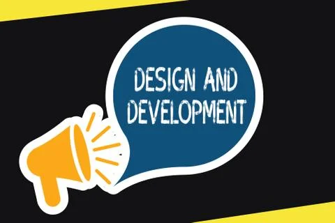 Handwriting text Design And Development. Concept meaning Defining the イラスト素材