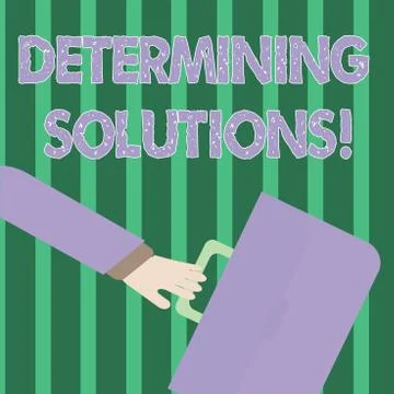 Handwriting text Determining Solutions. Concept meaning identifying business イラスト素材