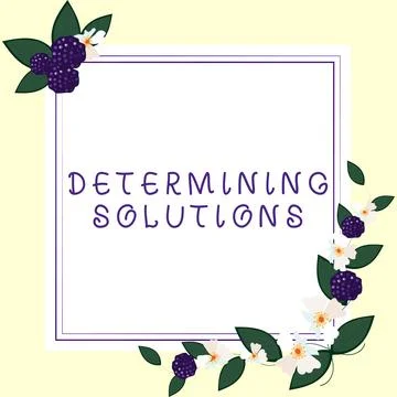 Handwriting text Determining Solutions. Internet Concept the extended treatment 스톡 일러스트