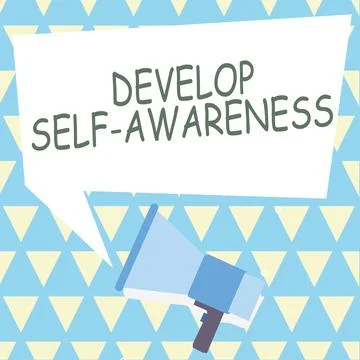 Handwriting text Develop Self Awareness. Internet Concept Improve sharp Stock Illustration