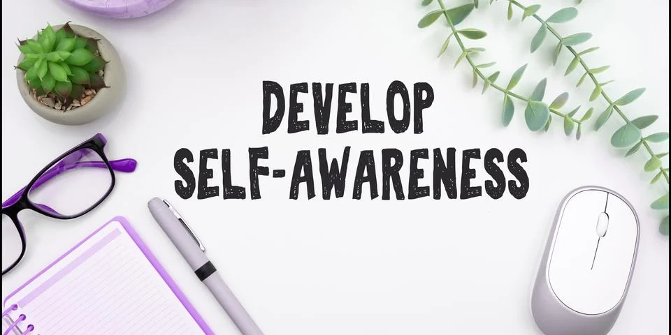 Handwriting text Develop Self Awareness. Business approach Improve sharp Stock Photos