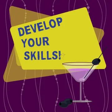 Handwriting text Develop Your Skills. Concept meaning improve ability to do Stockillustratie