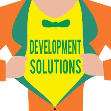 Handwriting text Development Solutions. Concept meaning Efficient Planning based イラスト素材