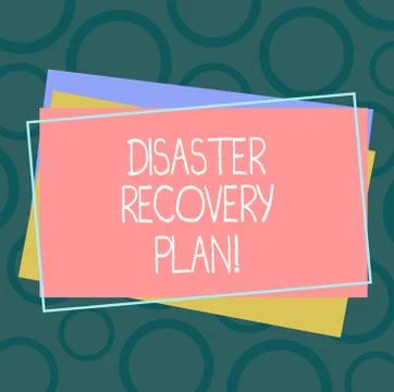 Handwriting text Disaster Recovery Plan. Concept meaning plan for business イラスト素材