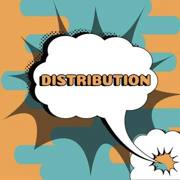 Handwriting text Distribution. Internet Concept the behavior of several Illustration
