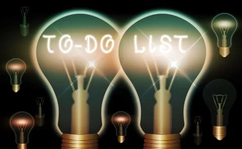 Handwriting text To do List. Concept meaning a list of tasks to complete and Illustrazione stock
