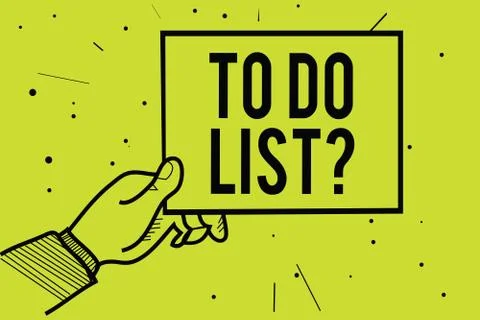 Handwriting text To Do List question. Concept meaning Series of task to be done イラスト素材
