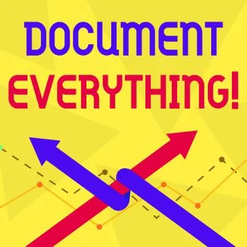 Handwriting text Document Everything. Concept meaning computer file that イラスト素材