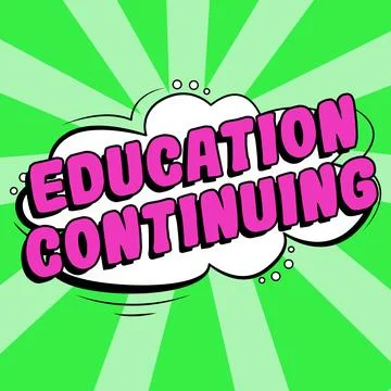 Handwriting text Education Continuing. Conceptual photo acquisition of knowledge Illustrazione stock