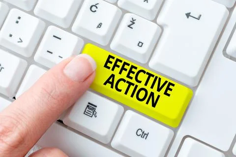 Handwriting text Effective Action. Internet Concept producing the intended Stock Photos