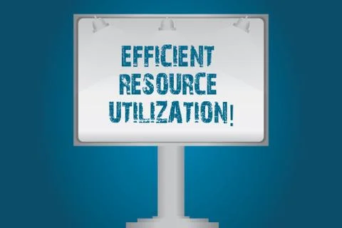 Handwriting text Efficient Resource Utilization. Concept meaning Maximizing the イラスト素材