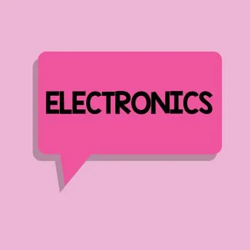 Handwriting text Electronics. Concept meaning Circuits or devices using イラスト素材