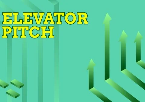 Handwriting text Elevator Pitch. Concept meaning Discovering the countryside Stock Illustration