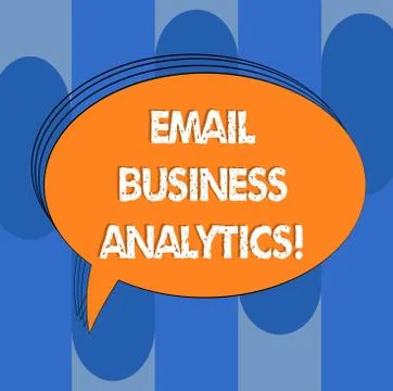 Handwriting text Email Business Analytics. Concept meaning break down your open Illustrazione stock