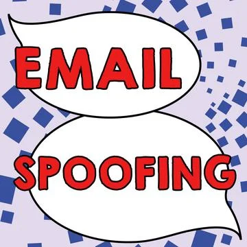 Handwriting text Email Spoofing. Concept meaning secure the access and content イラスト素材