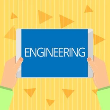 Handwriting text Engineering. Concept meaning Science concerned with design イラスト素材