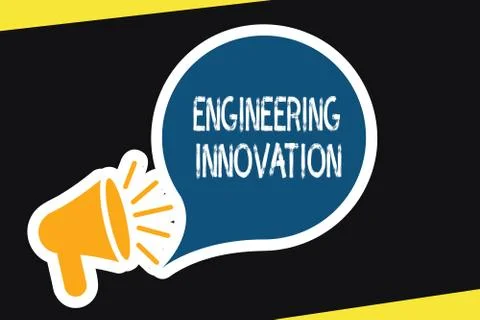 Handwriting text Engineering Innovation. Concept meaning Process expressed in 스톡 일러스트