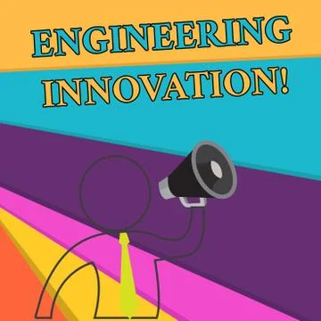 Handwriting text Engineering Innovation. Concept meaning Process expressed in 스톡 일러스트
