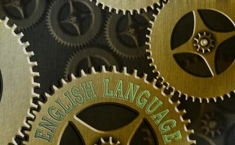 Handwriting text English Language. Concept meaning third spoken native lang in Stock Illustration