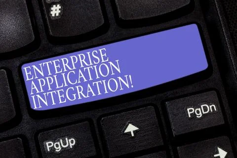 Handwriting text Enterprise Application Integration. Concept meaning connecting Foto stock