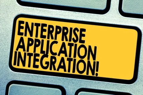 Handwriting text Enterprise Application Integration. Concept meaning connecting Foto stock