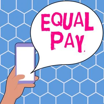 Handwriting text Equal Pay. Internet Concept Rights that individuals in the same Illustrazione stock