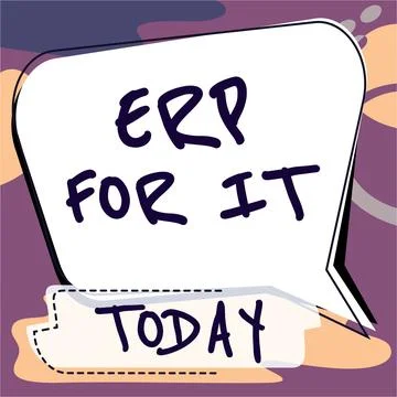 Handwriting text Erp For It. Concept meaning Enterprise resource planning Stock Illustration