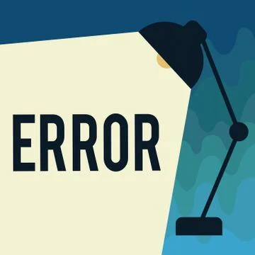 Handwriting text Error. Concept meaning mistake Condition of being wrong in Illustrazione stock