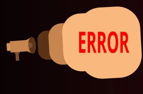 Handwriting text Error. Concept meaning mistake Condition of being wrong in イラスト素材