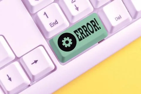 Handwriting text Error. Concept meaning state or condition of being wrong in Foto stock