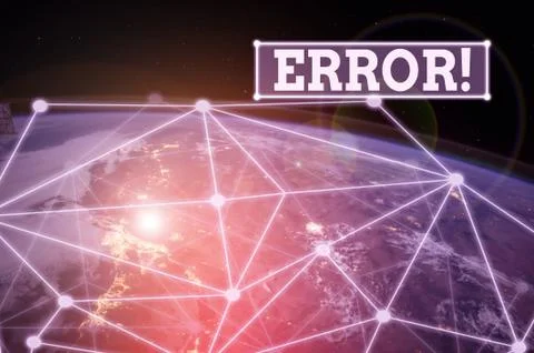 Handwriting text Error. Concept meaning state or condition of being wrong in Foto stock