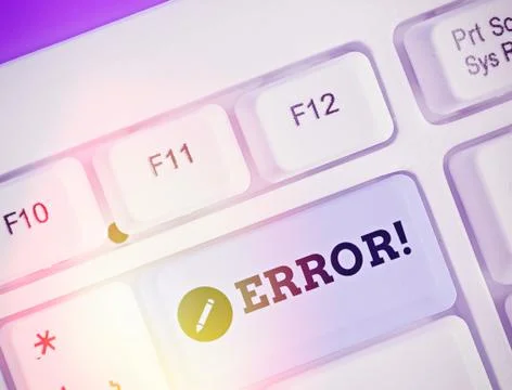 Handwriting text Error. Concept meaning state or condition of being wrong in Foto stock