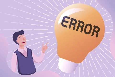 Handwriting text Error. Internet Concept mistake Condition of being wrong in イラスト素材