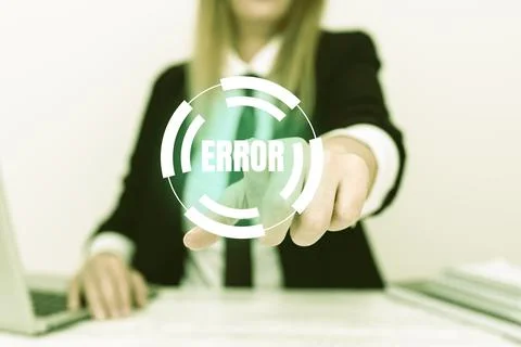 Handwriting text Error. Word Written on mistake Condition of being wrong in Foto stock