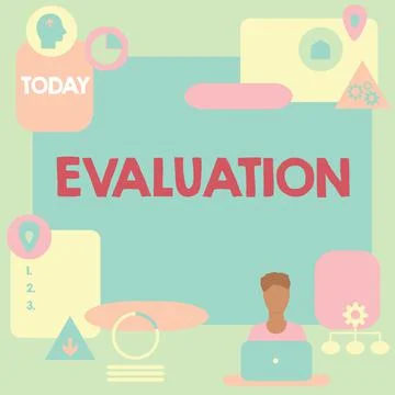 Handwriting text Evaluation. Business idea standard of performance of simply Stock Illustration