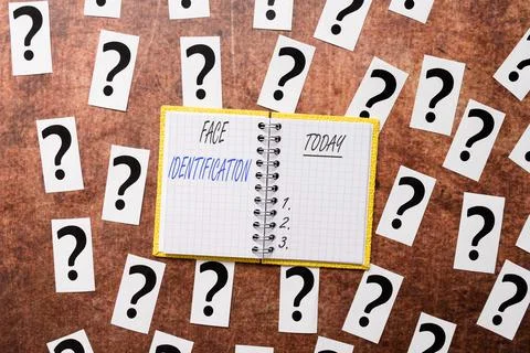 Handwriting text Face Identification. Internet Concept analyzing patterns based 스톡 사진