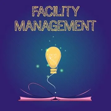 Handwriting text Facility Management. Concept meaning Multiple Function Stock Illustration