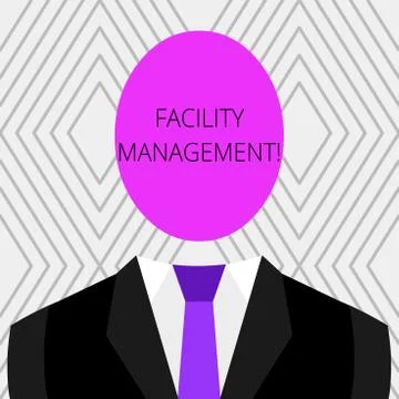 Handwriting text Facility Management. Concept meaning Multiple Function Stock Illustration