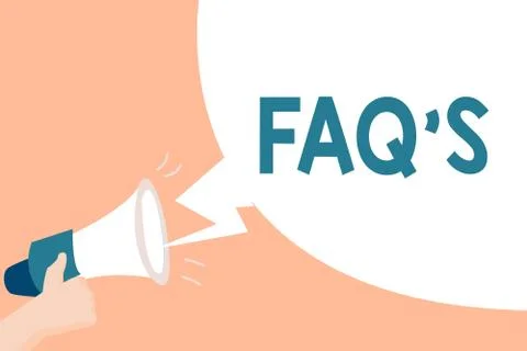 Handwriting text Faq S. Concept meaning list of questions and answers relating Illustrazione stock