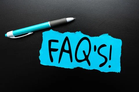 Handwriting text Faq S. Concept meaning list of questions and answers relating Stock Photos