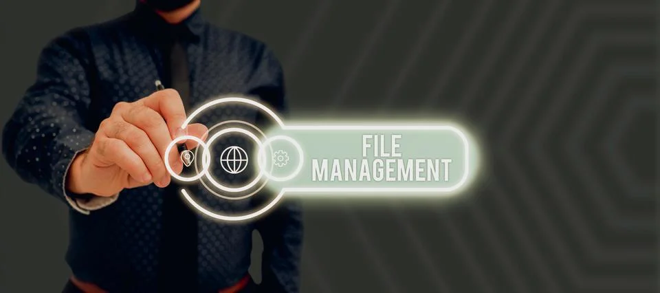 Handwriting text File Managementcomputer program that provides user interface to Stock Photos