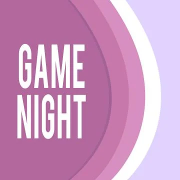 Handwriting text Game Night. Concept meaning event in which folks get together Stock Illustration