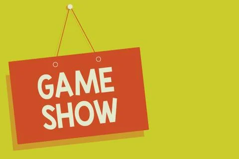Handwriting text Game Show. Concept meaning Program in television or radio with イラスト素材